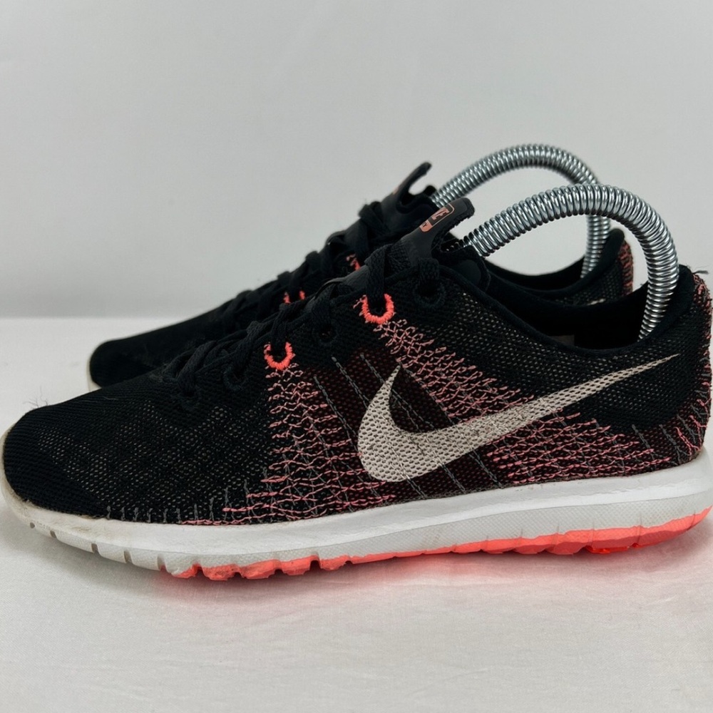 Nike Black and Coral Athletic Shoes